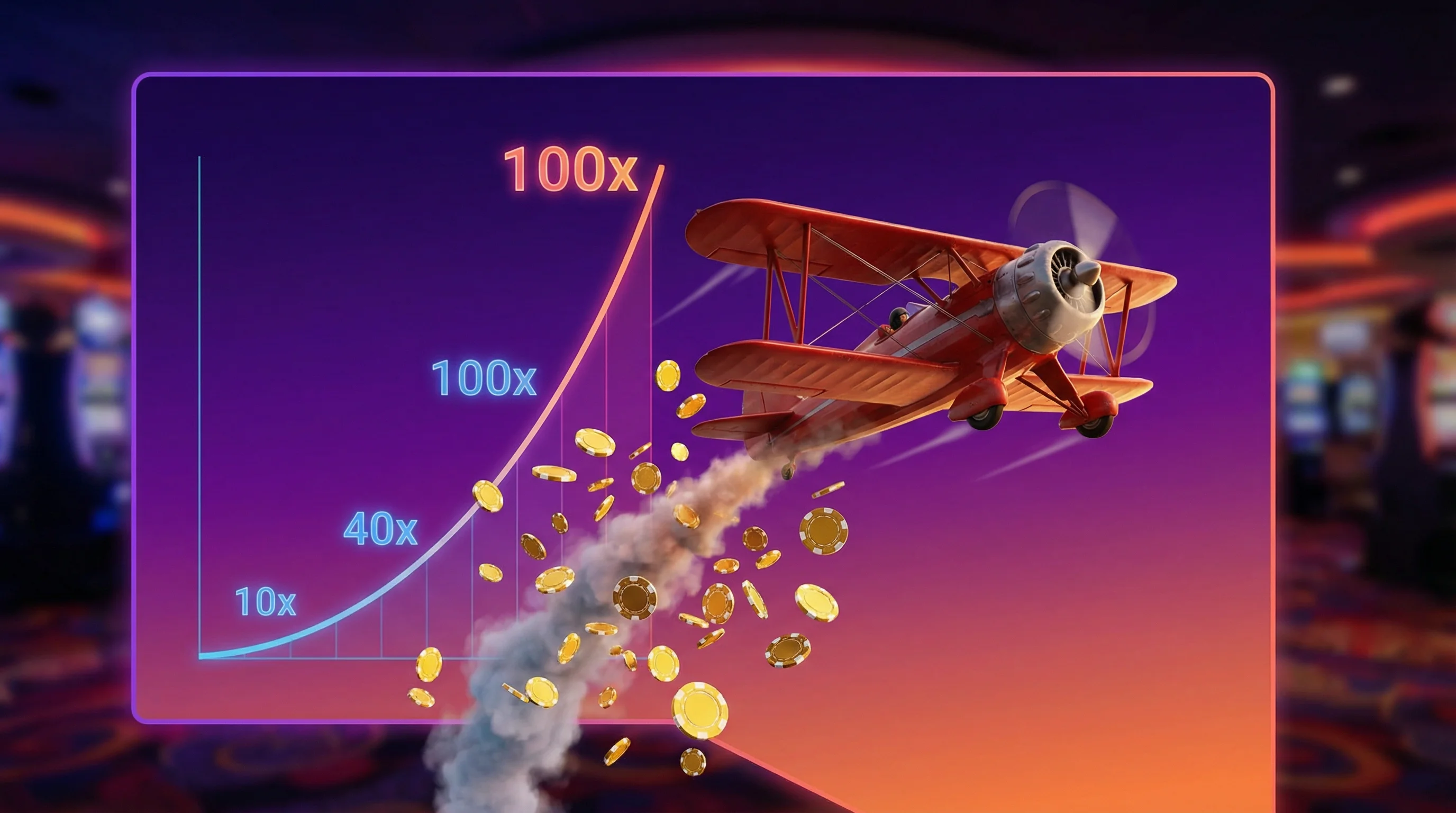 Jogo Aviator crash game com avião vermelho
